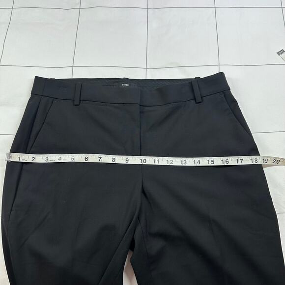 J.Crew Pants Womens 6 Black 365 Wool Full Length Slim Straight Solid Classic - Picture 7 of 11